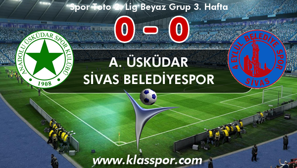 A. Üsküdar 0 - Sivas Belediyespor 0