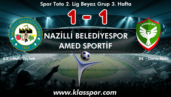 Nazilli Belediyespor 1 - Amed Sportif 1