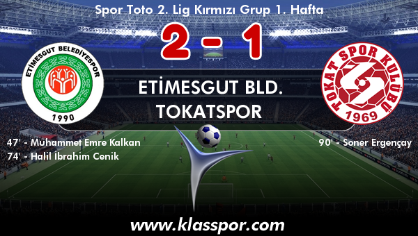 Etimesgut Bld. 2 - Tokatspor 1