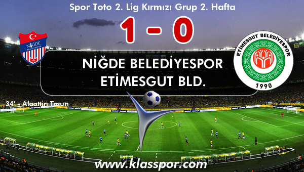Niğde Belediyespor 1 - Etimesgut Bld. 0