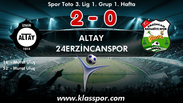 Altay 2 - 24Erzincanspor 0