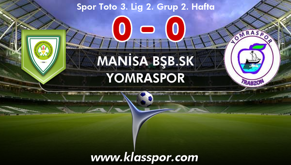 Manisa BŞB.SK 0 - Yomraspor 0