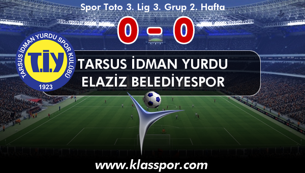 Tarsus İdman Yurdu 0 - Elaziz Belediyespor 0
