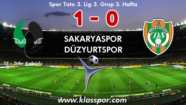 Sakaryaspor 1 - Düzyurtspor 0