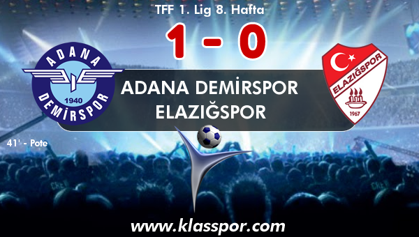 Adana Demirspor 1 - Elazığspor 0