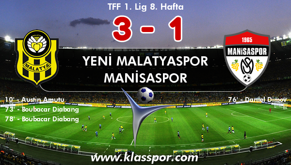 Yeni Malatyaspor 3 - Manisaspor 1