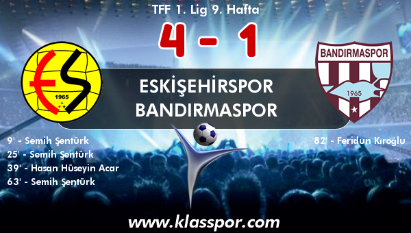 Eskişehirspor 4 - Bandırmaspor 1