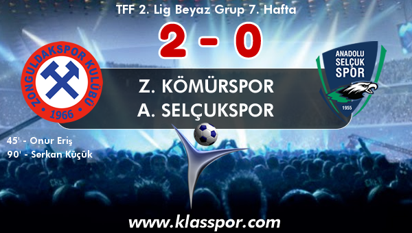 Z. Kömürspor 2 - A. Selçukspor 0