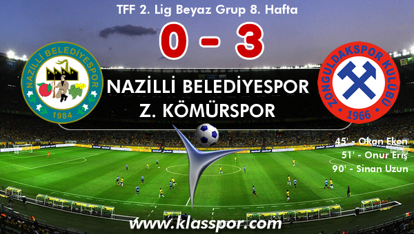 Nazilli Belediyespor 0 - Z. Kömürspor 3