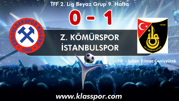 Z. Kömürspor 0 - İstanbulspor 1