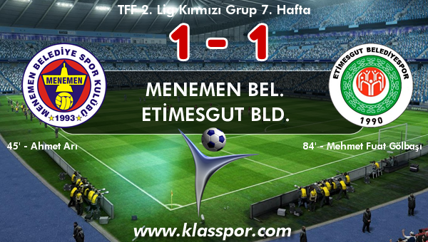 Menemen Bel. 1 - Etimesgut Bld. 1