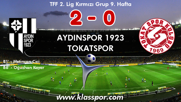 Aydınspor 1923 2 - Tokatspor 0