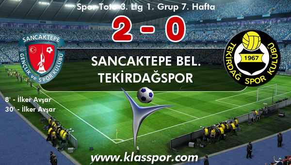 Sancaktepe Bel. 2 - Tekirdağspor 0