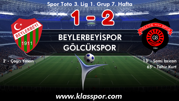 Beylerbeyispor 1 - Gölcükspor 2