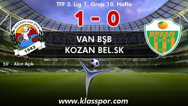 Van BŞB 1 - Kozan Bel.SK 0