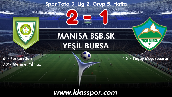 Manisa BŞB.SK 2 - Yeşil Bursa 1