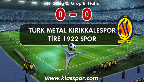 Türk Metal Kırıkkalespor 0 - Tire 1922 Spor 0