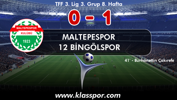 Maltepespor 0 - 12 Bingölspor 1