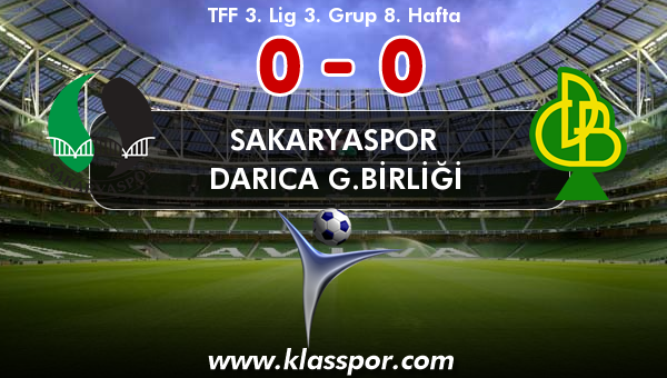 Sakaryaspor 0 - Darıca G.Birliği 0