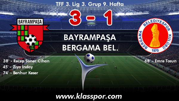 Bayrampaşa 3 - Bergama Bel. 1