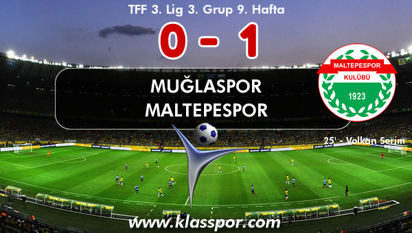 Muğlaspor 0 - Maltepespor 1