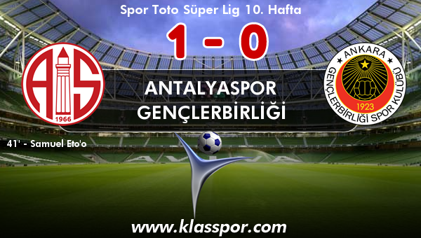 Antalyaspor 1 - Gençlerbirliği 0