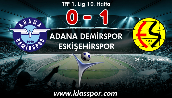 Adana Demirspor 0 - Eskişehirspor 1