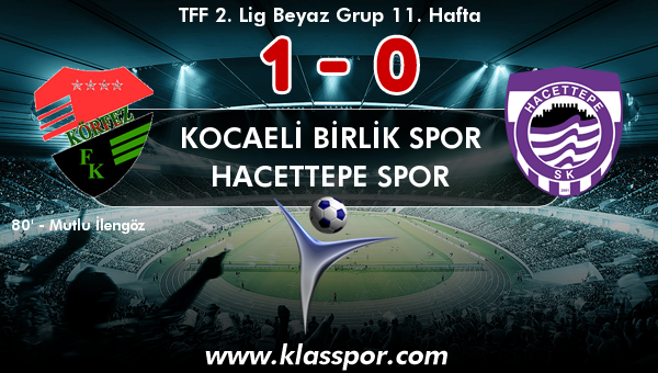 Kocaeli Birlik Spor 1 - Hacettepe Spor 0