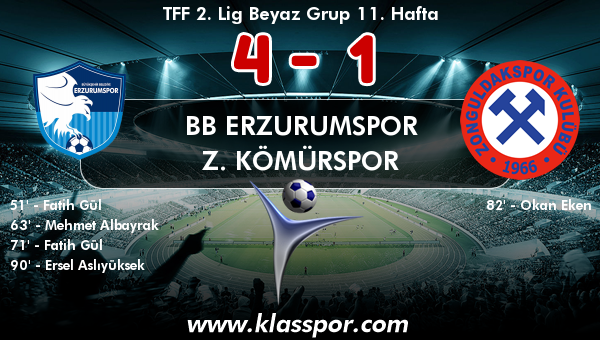 BB Erzurumspor 4 - Z. Kömürspor 1