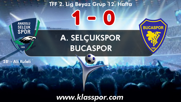 A. Selçukspor 1 - Bucaspor 0