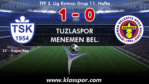 Tuzlaspor 1 - Menemen Bel. 0