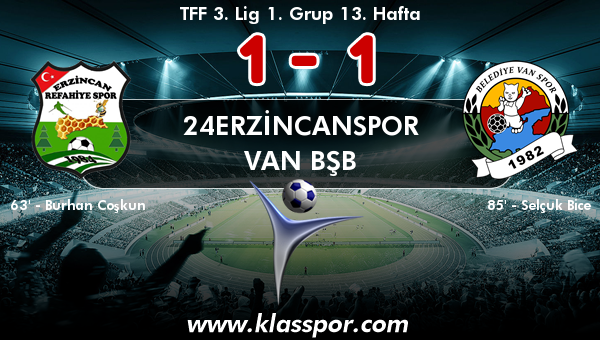 24Erzincanspor 1 - Van BŞB 1