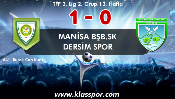 Manisa BŞB.SK 1 - Dersim Spor 0