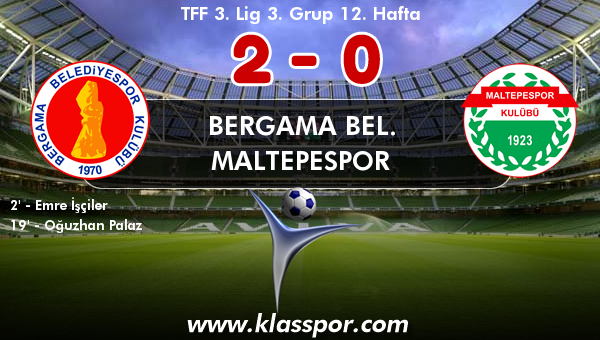 Bergama Bel. 2 - Maltepespor 0