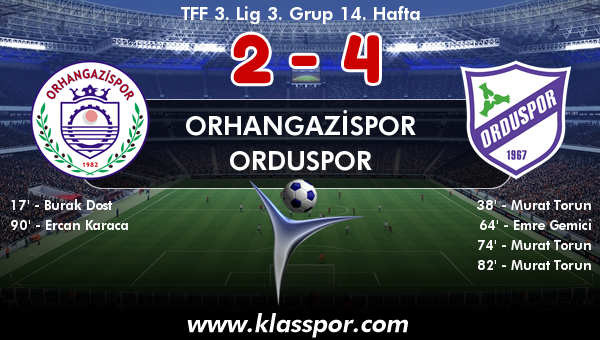 Orhangazispor 2 - Orduspor 4