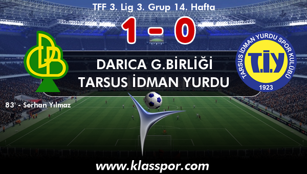 Darıca G.Birliği 1 - Tarsus İdman Yurdu 0