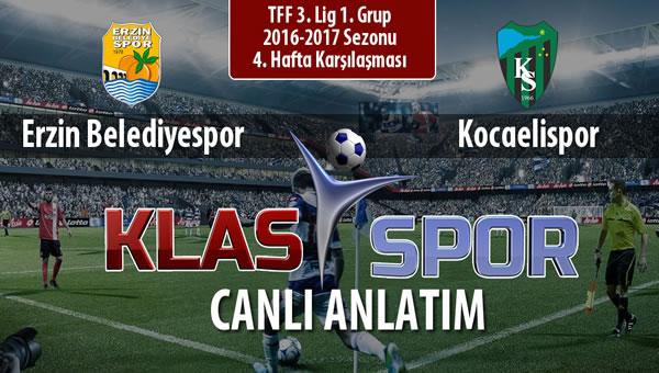 Erzin Belediyespor - Kocaelispor maç kadroları belli oldu...