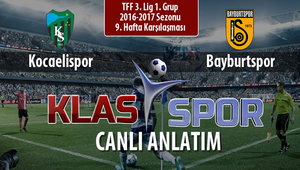 İşte Kocaelispor - Bayburtspor maçında ilk 11'ler