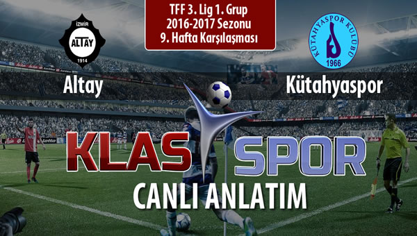 Altay - Kütahyaspor maç kadroları belli oldu...