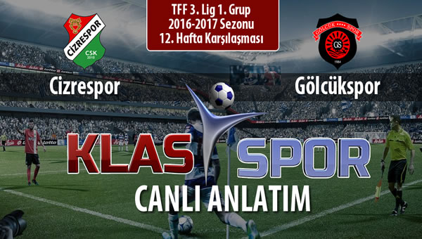 Cizrespor - Gölcükspor maç kadroları belli oldu...