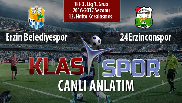 Erzin Belediyespor - 24Erzincanspor maç kadroları belli oldu...