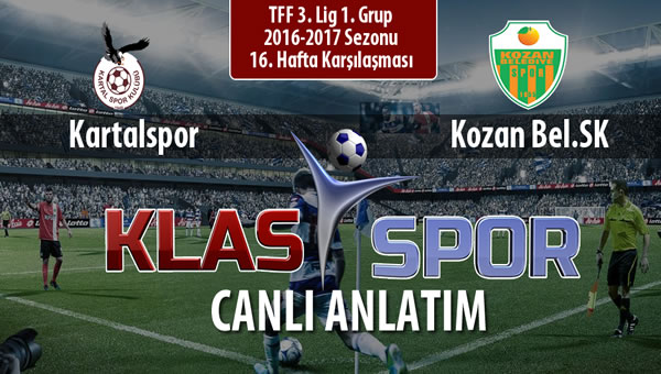 Kartalspor - Kozan Bel.SK sahaya hangi kadro ile çıkıyor?