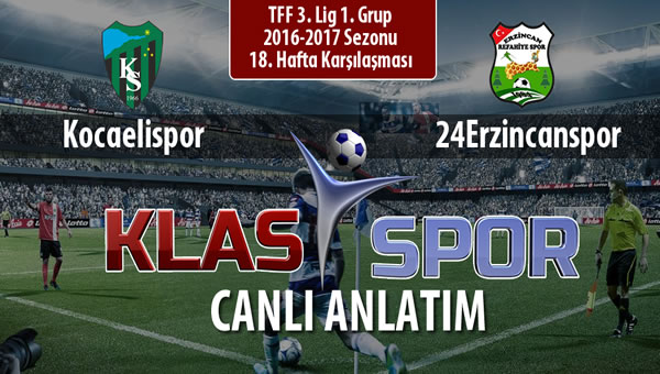 Kocaelispor - 24Erzincanspor maç kadroları belli oldu...