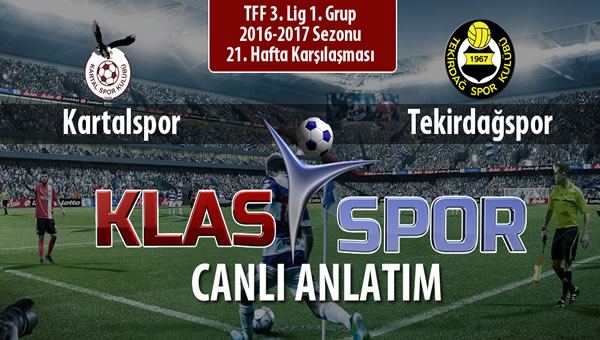 Kartalspor - Tekirdağspor maç kadroları belli oldu...