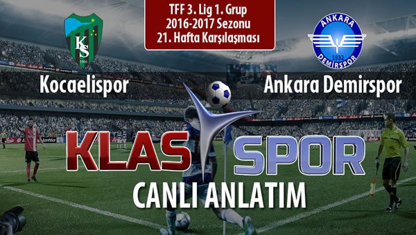Kocaelispor - Ankara Demirspor maç kadroları belli oldu...