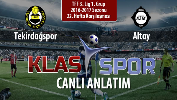 Tekirdağspor - Altay maç kadroları belli oldu...