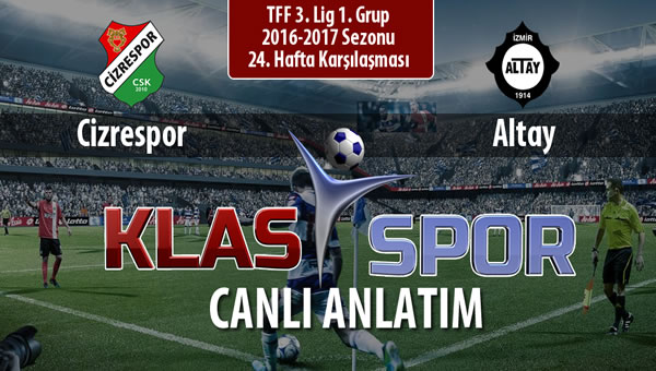 İşte Cizrespor - Altay maçında ilk 11'ler