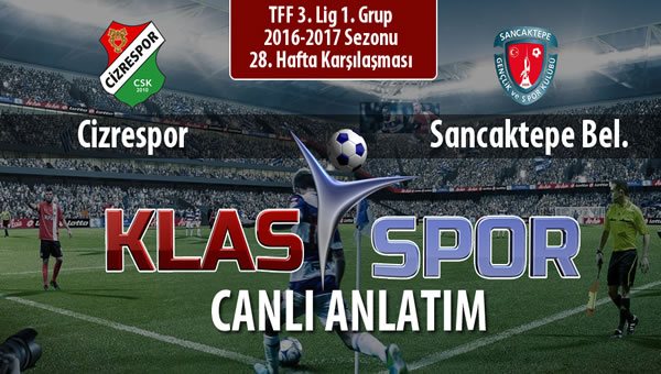 İşte Cizrespor - Sancaktepe Bel. maçında ilk 11'ler
