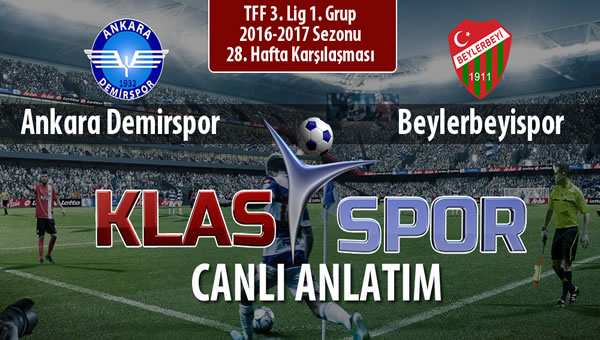 Ankara Demirspor - Beylerbeyispor maç kadroları belli oldu...