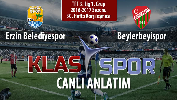 Erzin Belediyespor - Beylerbeyispor maç kadroları belli oldu...